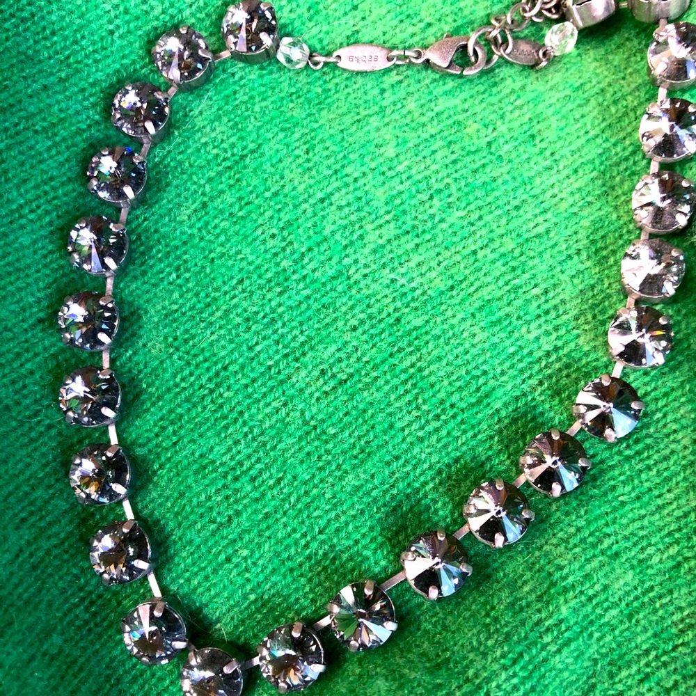 Sabika Classics Manhattan Choker Necklace, Silver Set Clear Sparkle STUNNING!!!!